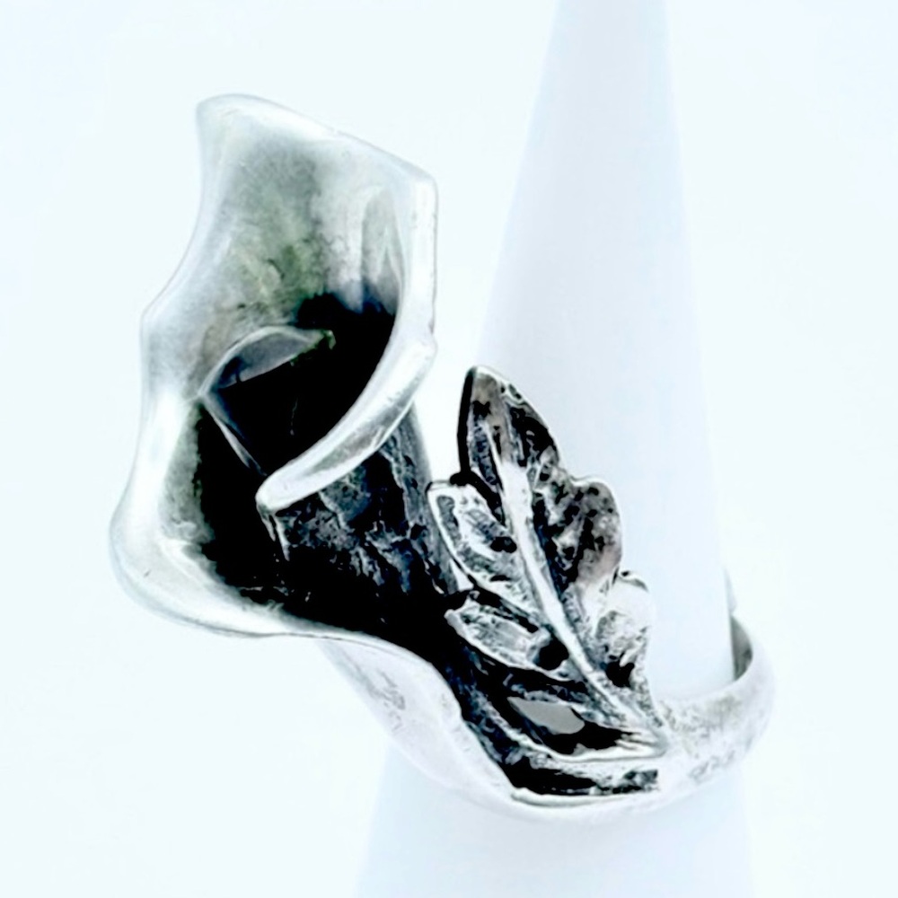 Vintage Mateo Taxco Calla Lily Ring - Large Statement 3D Flower